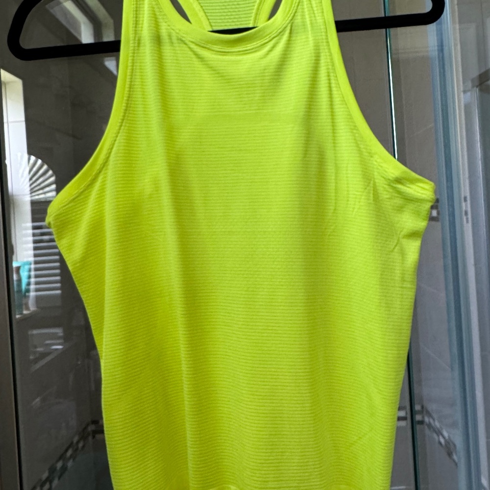 lululemon athletica Neon Yellow Racerback Tank